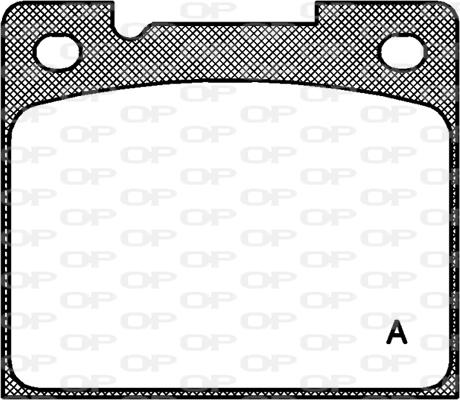 Open Parts BPA0039.30 - Гальмівні колодки, дискові гальма autozip.com.ua