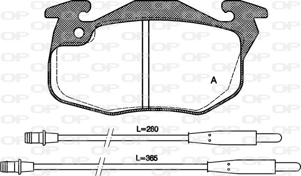 Open Parts BPA0192.34 - Гальмівні колодки, дискові гальма autozip.com.ua