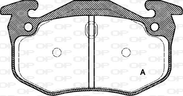 Open Parts BPA0144.70 - Гальмівні колодки, дискові гальма autozip.com.ua