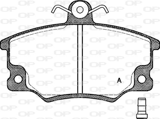 Open Parts BPA0146.14 - Гальмівні колодки, дискові гальма autozip.com.ua