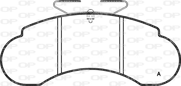 Open Parts BPA0142.10 - Гальмівні колодки, дискові гальма autozip.com.ua