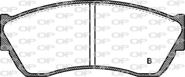 Open Parts BPA0147.22 - Гальмівні колодки, дискові гальма autozip.com.ua