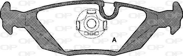 Open Parts BPA0155.10 - Гальмівні колодки, дискові гальма autozip.com.ua