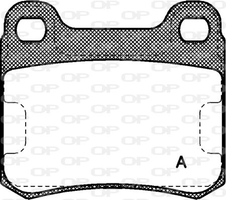 Open Parts BPA0157.00 - Гальмівні колодки, дискові гальма autozip.com.ua