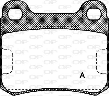 Open Parts BPA0157.10 - Гальмівні колодки, дискові гальма autozip.com.ua