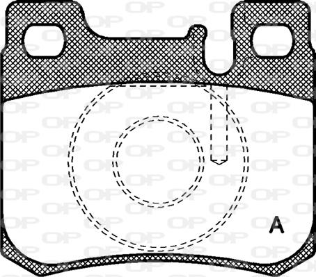 Open Parts BPA0157.20 - Гальмівні колодки, дискові гальма autozip.com.ua