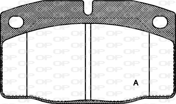Open Parts BPA0101.20 - Гальмівні колодки, дискові гальма autozip.com.ua