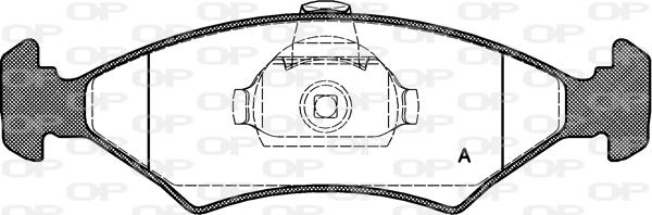 Open Parts BPA0119.10 - Гальмівні колодки, дискові гальма autozip.com.ua