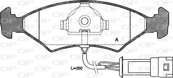 Open Parts BPA0119.32 - Гальмівні колодки, дискові гальма autozip.com.ua