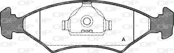 Open Parts BPA0119.20 - Гальмівні колодки, дискові гальма autozip.com.ua