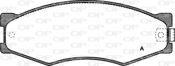 Open Parts BPA0184.02 - Гальмівні колодки, дискові гальма autozip.com.ua