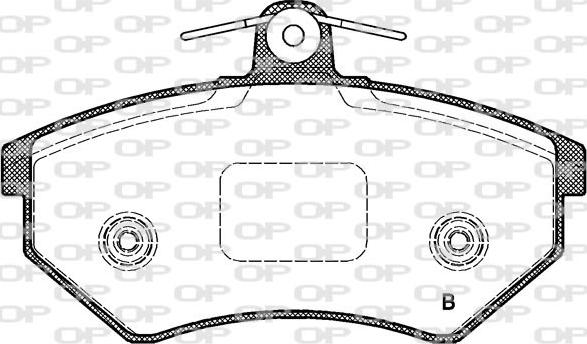 Open Parts BPA0134.62 - Гальмівні колодки, дискові гальма autozip.com.ua