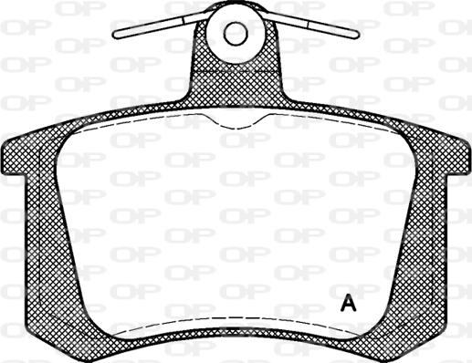Open Parts BPA0135.20 - Гальмівні колодки, дискові гальма autozip.com.ua