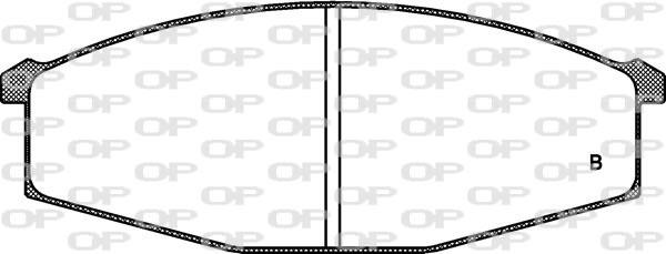 Open Parts BPA0129.10 - Гальмівні колодки, дискові гальма autozip.com.ua
