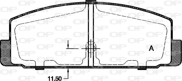 Open Parts BPA0179.30 - Гальмівні колодки, дискові гальма autozip.com.ua
