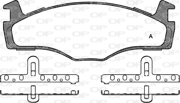 Open Parts BPA0171.60 - Гальмівні колодки, дискові гальма autozip.com.ua