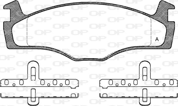 Open Parts BPA0171.00 - Гальмівні колодки, дискові гальма autozip.com.ua