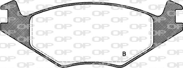 Open Parts BPA0171.10 - Гальмівні колодки, дискові гальма autozip.com.ua
