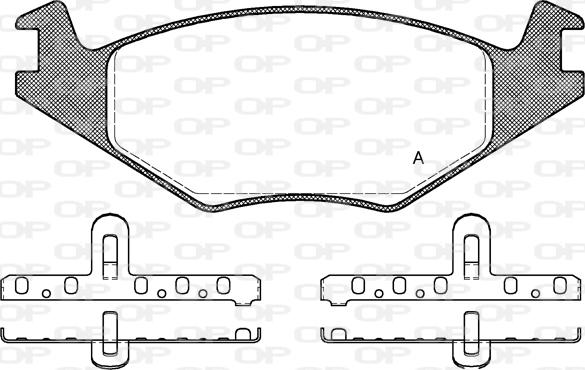 Open Parts BPA0171.20 - Гальмівні колодки, дискові гальма autozip.com.ua