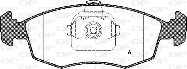 Open Parts BPA0172.10 - Гальмівні колодки, дискові гальма autozip.com.ua