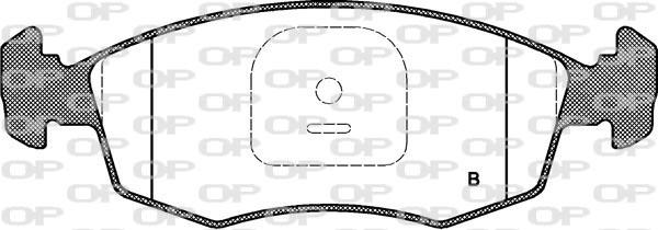Open Parts BPA0172.12 - Гальмівні колодки, дискові гальма autozip.com.ua