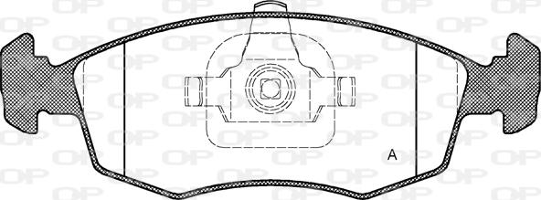 Open Parts BPA0172.35 - Гальмівні колодки, дискові гальма autozip.com.ua