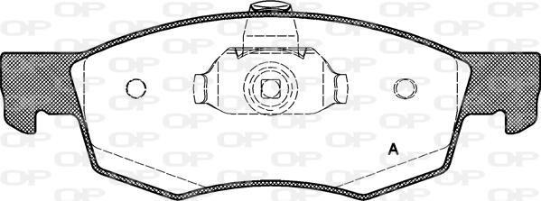Open Parts BPA0172.30 - Гальмівні колодки, дискові гальма autozip.com.ua