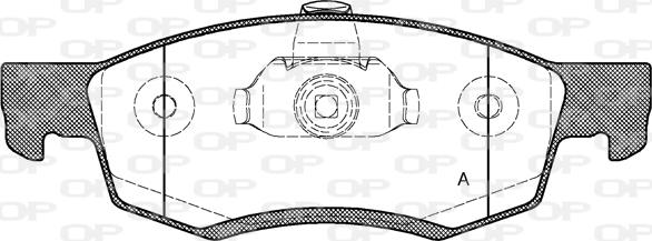 Open Parts BPA0172.32 - Гальмівні колодки, дискові гальма autozip.com.ua
