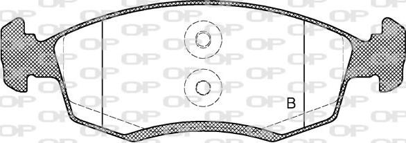 Open Parts BPA0172.32 - Гальмівні колодки, дискові гальма autozip.com.ua