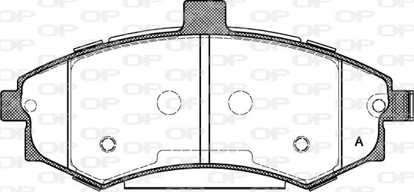 Open Parts BPA0893.02 - Гальмівні колодки, дискові гальма autozip.com.ua