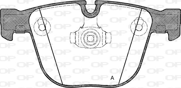 Open Parts BPA0892.00 - Гальмівні колодки, дискові гальма autozip.com.ua