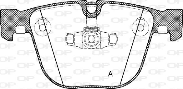 Open Parts BPA0892.20 - Гальмівні колодки, дискові гальма autozip.com.ua