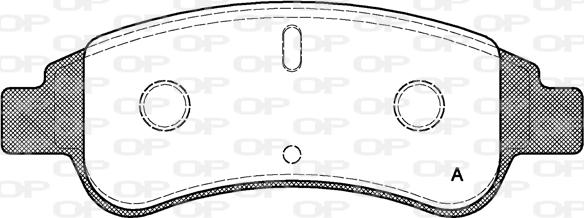 Open Parts BPA0840.30 - Гальмівні колодки, дискові гальма autozip.com.ua