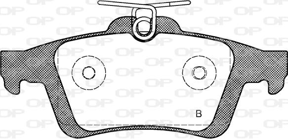 Open Parts BPA0842.30 - Гальмівні колодки, дискові гальма autozip.com.ua