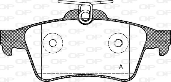 Open Parts BPA0842.20 - Гальмівні колодки, дискові гальма autozip.com.ua