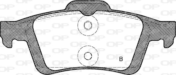 Open Parts BPA0842.70 - Гальмівні колодки, дискові гальма autozip.com.ua