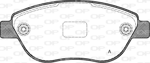 Open Parts BPA0859.10 - Гальмівні колодки, дискові гальма autozip.com.ua