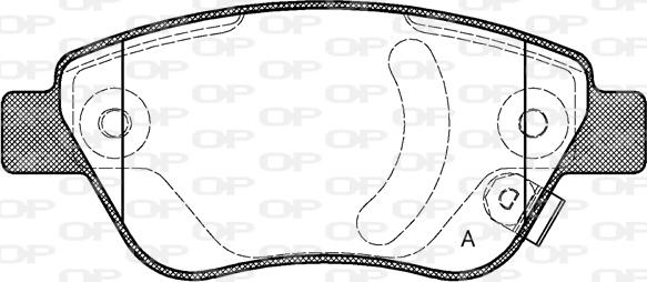 Open Parts BPA0858.31 - Гальмівні колодки, дискові гальма autozip.com.ua