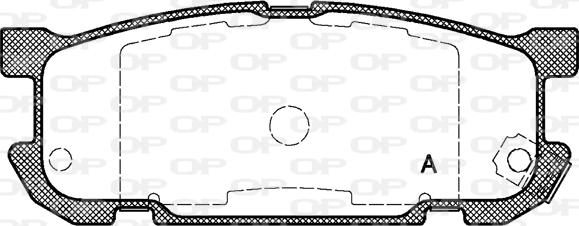 Open Parts BPA0853.02 - Гальмівні колодки, дискові гальма autozip.com.ua