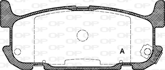 Open Parts BPA0853.12 - Гальмівні колодки, дискові гальма autozip.com.ua