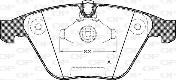 Open Parts BPA0857.00 - Гальмівні колодки, дискові гальма autozip.com.ua