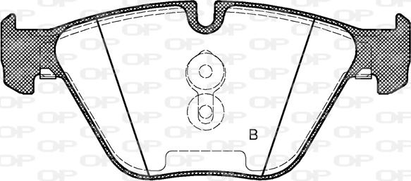 Open Parts BPA0857.10 - Гальмівні колодки, дискові гальма autozip.com.ua