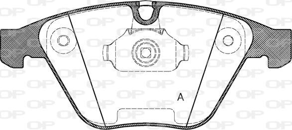 Open Parts BPA0857.30 - Гальмівні колодки, дискові гальма autozip.com.ua