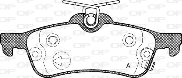 Open Parts BPA0862.02 - Гальмівні колодки, дискові гальма autozip.com.ua