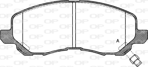 Open Parts BPA0804.12 - Гальмівні колодки, дискові гальма autozip.com.ua
