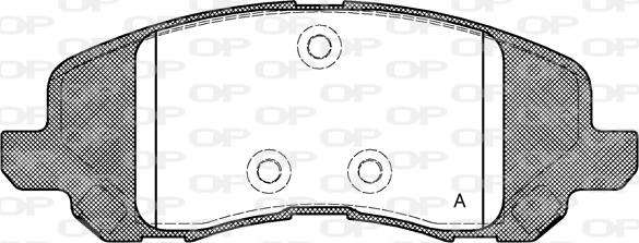 Open Parts BPA0804.20 - Гальмівні колодки, дискові гальма autozip.com.ua