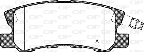 Open Parts BPA0803.02 - Гальмівні колодки, дискові гальма autozip.com.ua