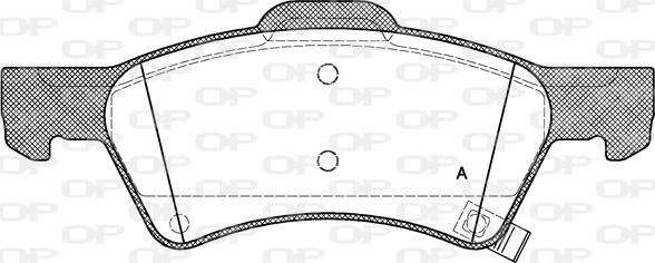 Open Parts BPA0810.02 - Гальмівні колодки, дискові гальма autozip.com.ua