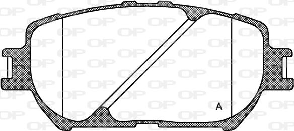 Open Parts BPA0884.00 - Гальмівні колодки, дискові гальма autozip.com.ua