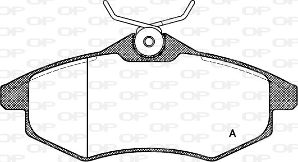 Open Parts BPA0881.00 - Гальмівні колодки, дискові гальма autozip.com.ua